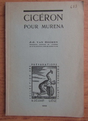 J. J. van Dooren - Ciceron pour murena - vocabular latin-francez foto