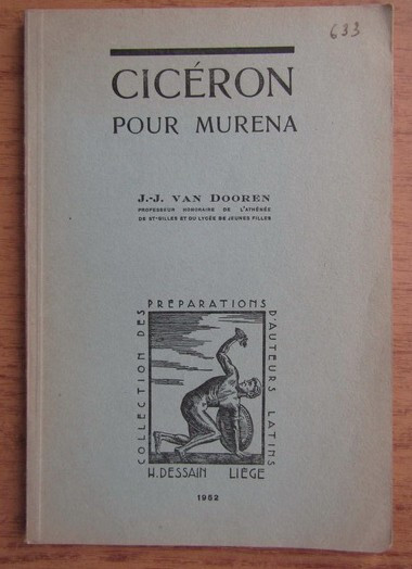 J. J. van Dooren - Ciceron pour murena - vocabular latin-francez