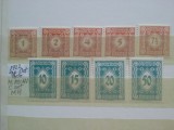 1922- Austria-Porto-Mi103-111-c.set-9 val.-MH, Nestampilat