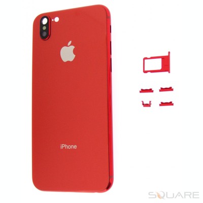 Capac Baterie iPhone 6s, 4.7, Look like iPhone X, Red foto