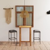 Cumpara ieftin Set mobilier de bar de grădină cu perne, 3 piese, gri