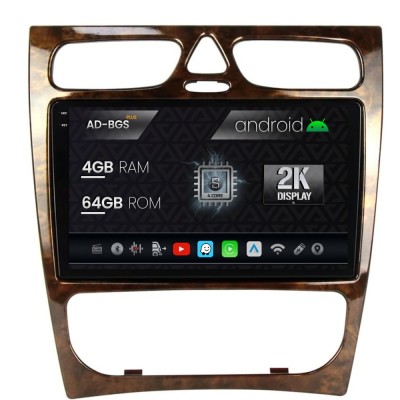 Navigatie 2K Benz C Class (W203) (2002-2004), Android OS, S-Quadcore 4GB RAM + 64GB ROM, 9.5 Inch - AD-BGS90042K+AD-BGRKIT416V3 foto