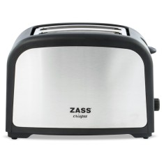Prajitor de paine Zass ZST 02, 750W, 2 felii, Tavita frimituri, Finisaj inox ProDesign DailyAppliances