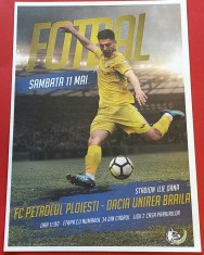 Program meci fotbal PETROLUL PLOIESTI - DACIA UNIREA BRAILA (11.05.2019)