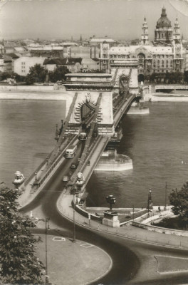 *Ungaria, poduri (1), Budapesta, c.p.i., circulata, 1965 foto