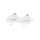Rama spot dubla Azer GU10 70X2mm, alb, Metsan