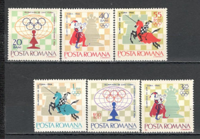 Romania.1966 Olimpiada de sah Havana TR.210 foto
