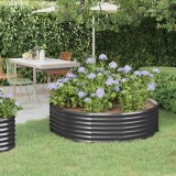 Cumpara ieftin Jardinieră de grădină antracit 140x140x36 cm oțel