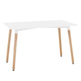 Masa dining MDF alb lemn fag Didier 120x80x74 cm