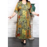 Rochie Clasica cu Nasturi si Cordon Cod 008 - 60Marimea