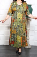 Rochie Clasica cu Nasturi si Cordon Cod 008 - 60Marimea foto