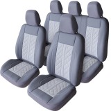 Set huse scaune auto piele alcantara Gri compatibile FORD MONDEO 2015-2022 (Compatibile cu sistem AIBARG), Umbrella