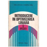 Emil Boros si Dumitru Opris - Introducere in optimizarea liniara si aplicatii - 113565