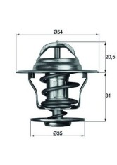 MAHLE TX 13 87D termostat,lichid racire