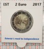 Estonia 2 euro 2017 - Road to Independence - UNC in cartonas personalizat - B122, Europa