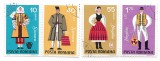Romania - Costume nationale, 1973 - 4 valori obliterate