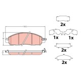 TRW set placute frana, frana disc