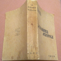 La Roumanie Agricole. Al XIV-lea Congres International De Agricultura - 1929