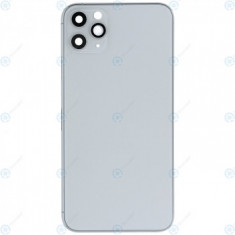 Capac baterie incl. rama (fara logo) argintiu mat pentru iPhone 11 Pro Max