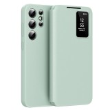 Husa tip carte Samsung Galaxy S22 Ultra 5G SmartView Series, verde