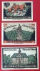 Germania lot 3 notgeld 10 + 25 + 50 Pfennig 1921 Ballenstedt **