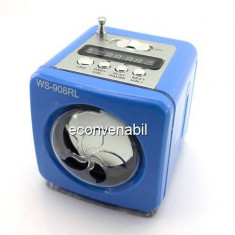 Radio MP3 USB player portabil cu display WS908RL foto