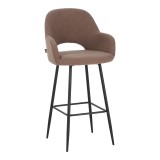 Cumpara ieftin Scaun de bar Renish, Pako World, Cappuccino, 51x57x114 cm