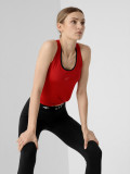 Top de antrenament slim cu uscare rapidă pentru femei - roșu, 4F Sportswear