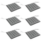 Outsunny Set de 6 perne pentru scaune de grădină, Perne exterior capitonate, confort ridicat cm cu atașări, dim. 40L x 40l cm | Aosom Romania