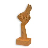 Chip uman-statueta din fonta antik rusty RC-104