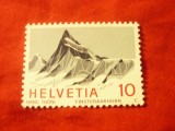 Serie Elvetia 1 val. 1966 - Muntele Finsteraarhorn, Nestampilat