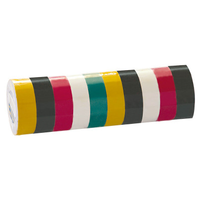 Benzi izolatoare multicolor 19x0.13mm / 3m, 6/set foto
