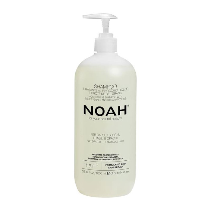 Sampon Natural Hidratant cu Fenicul pentru Par Uscat, Fragil si Lipsit de Stralucire 1000 mililitri Noah