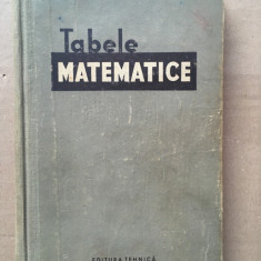 Tabele matematice/ Ed tehnica/ 1957