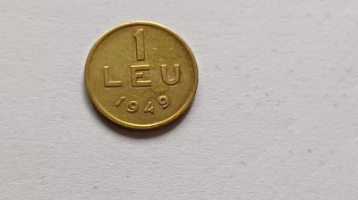 Romania - 1 leu 1949 foto