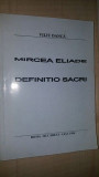 Definitio sacri- Mircea Eliade