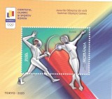 ROMANIA 2021 - OLIMPIADA TOKYO 2020, COLITA DANTELATA,SCRIMA , MNH - LP 2331, Sport, Nestampilat