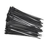 Set 100 Coliere de Plastic Reutilizabil 5x200mm Negru 14K057 XXM