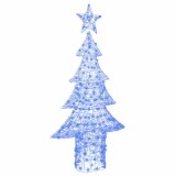 vidaXL Brad de Crăciun cu 240 LED albastru 180 cm Acril 42018983