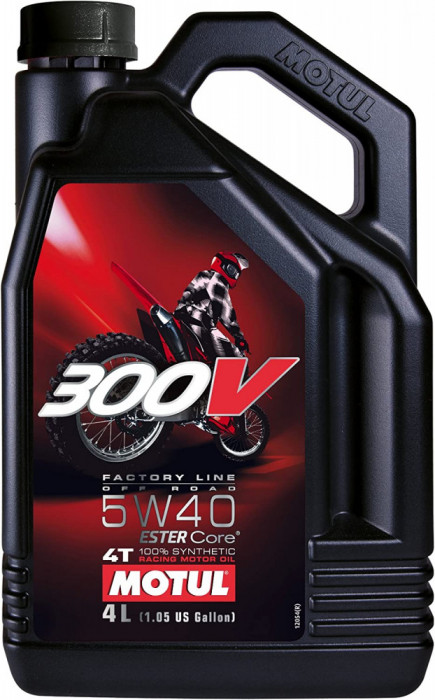 Ulei Motor Motul 300V Factory Line Off Road 4T, 5W40, 4L