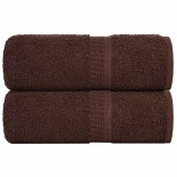 Cumpara ieftin Prosoape pentru oaspeți 2 buc maro 30x50cm 360 g/m&sup2; 100% bumbac