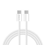 Lito - Data Cable (LD04) - Type-C to Type-C Fast Charging PD60W, 1m - White