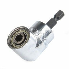 Adaptor unghi drept, Tovbmup, Pentru burghiu si surubelnita, 105 grade, 6.35 mm, Argintiu