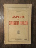 Aspecte din civilizația engleză - I. Botez (autograf)