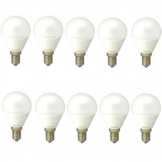 Set 10 Becuri Led E14 4W Lumina calda DLF 3041