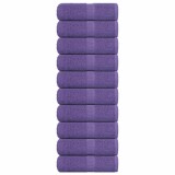 VidaXL Prosoape pentru oaspeți 10 buc Violet 360 g/m&sup2; 100% bumbac