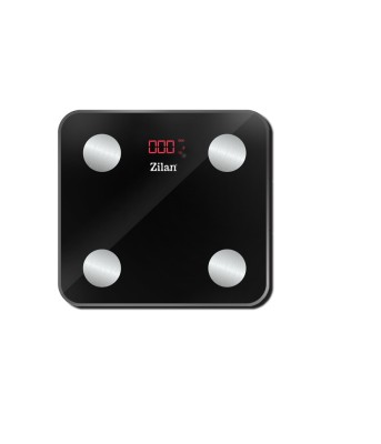 Cantar corporal Zilan ZLN9007 din sticla securizata, capacitate 3-180kg, Aplicatie OKOK, Display LED foto