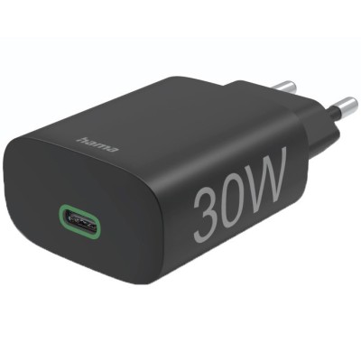 Incarcator retea Hama, USB, PD / Qualcomm, 30W, Negru foto