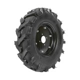 Roata completa 600/12 R1 10PR cu profil crampon si janta neagra