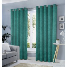 Draperie tip tesatura in cu inele negre, Madison, 150x210 cm, densitate 700 g/ml, Nin, 1 buc